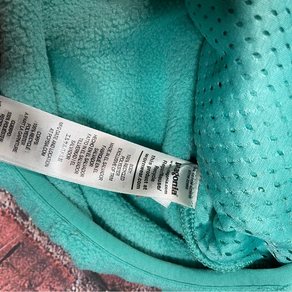 Patagonia Synchilla Marsupial Fleece 1/2 Zip Pullover Jacket Womens Small S Blue - Picture 6 of 9